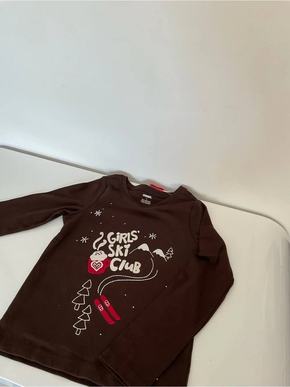 Gymboree Girls' Ski Club Long-Sleeve Top - Brown
